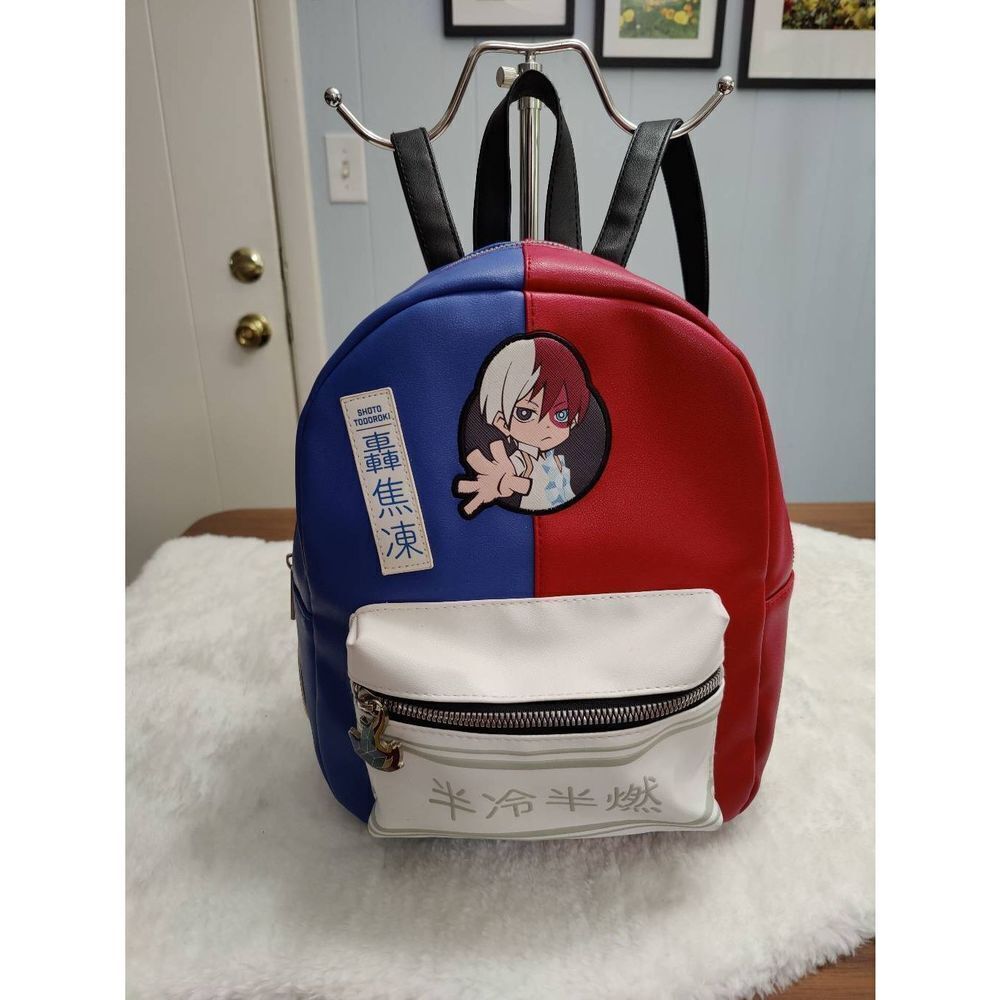 Hot Topic My Hero Academia Shoto Todoroki Fire and Ice Mini Backpack